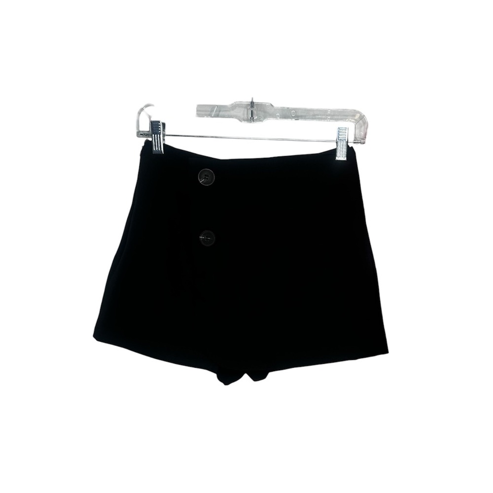 NWT Lulus Suit Your Style Black High-Waisted Button-Front Shorts Size XS